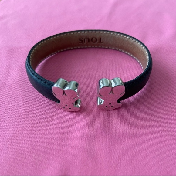 Genuine Tous Leather and Silver Bracelet - Picture 2 of 5